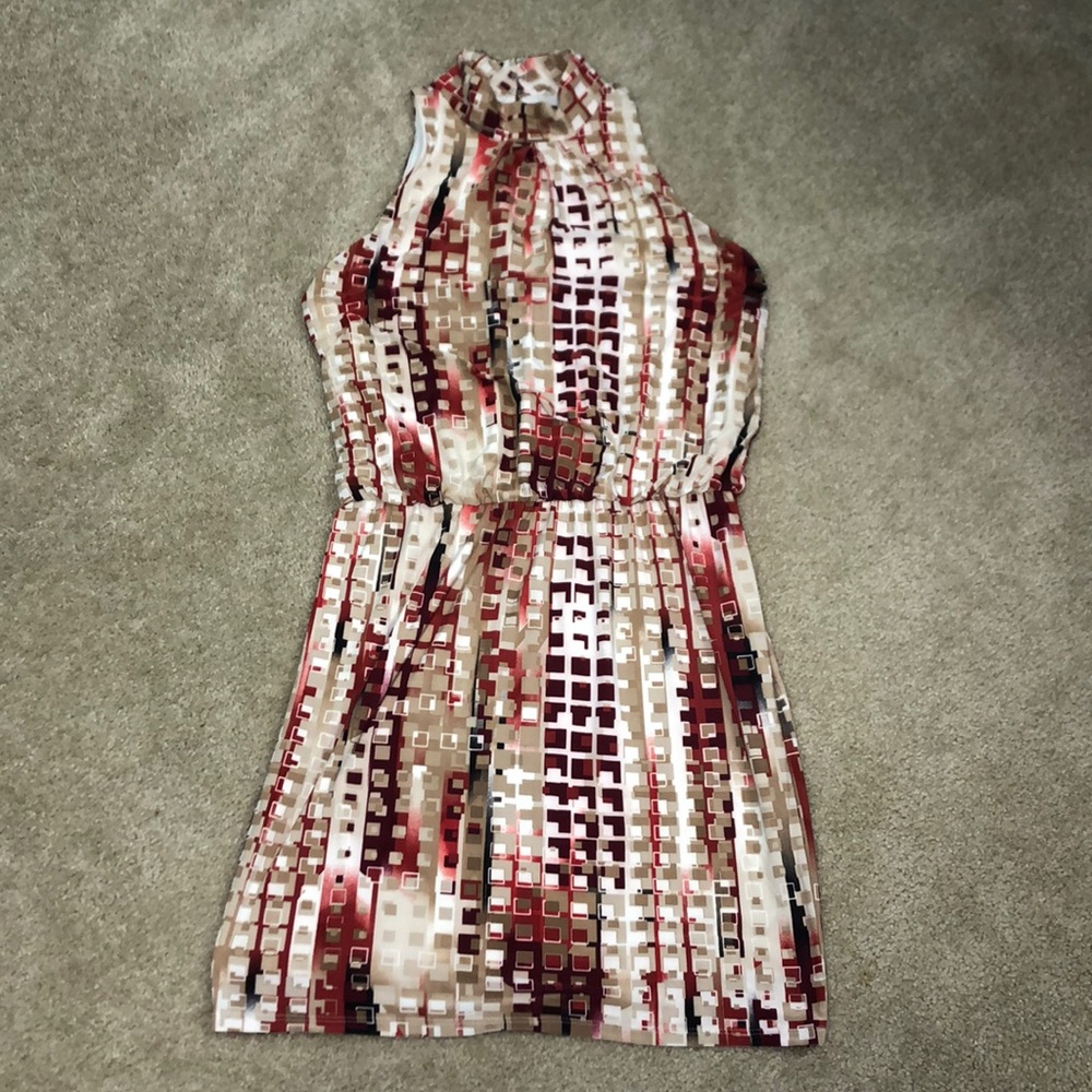 White House Black Market Geometric Pattern Dress